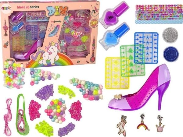 LeanToys neglesett og smykker fargerikt
