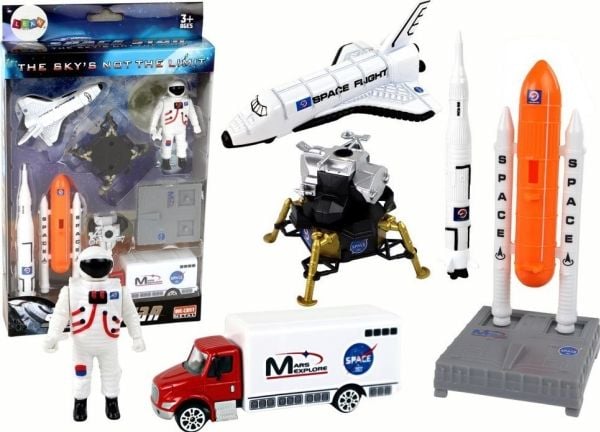 LeanToys figuuri Cosmos avaruusalus 8 kappaletta