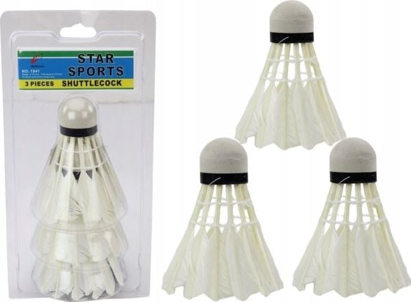 LeanToys Sulkapallo Feather Lotek 3 kpl