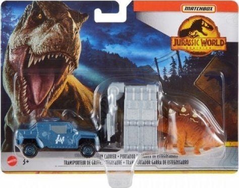 Matchbox Jurassic World dinosaurus Stegosaurus kynsien kuljetusajoneuvo