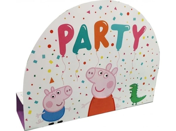 Peppa Pig invitasjoner og konvolutter 8 stk