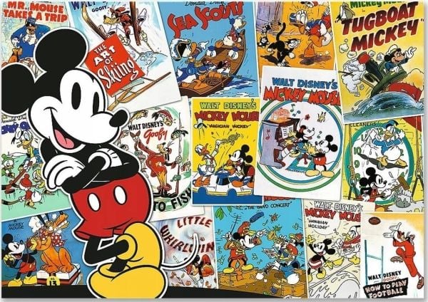 Trefl Disney: Mickey Mouse Puzzle 1000, 1000 stykker, Tegneserier, 12 år