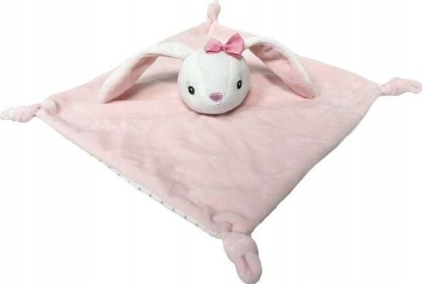 Tulilo pehmoinen pehmopupu 25 cm valkoinen ja vaaleanpunainen