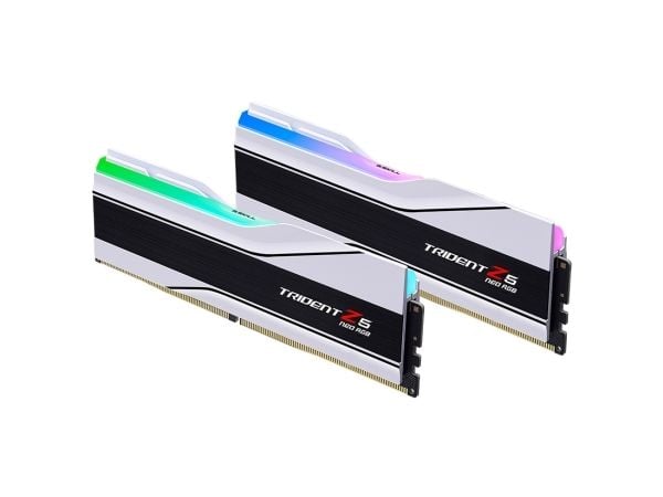 G.Skill Trident Z5 Neo RGB - DDR5 - sett - 32 GB: 2 x 16 GB - DIMM 288-pin - 8000 MT/s / PC5-64000 - CL38 - 1.45 V - ikke-bufret - ikke-ECC - hvit
