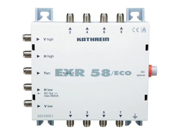 Kathrein EXR 58/eco, Grå, 5 - 862 MHz, 490 g, 157 mm, 192 mm, 50 mm