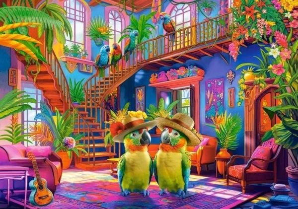 Castorland puslespill 500 brikker Parrots in Paradise CASTOR