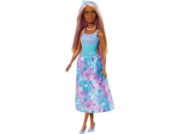 Barbie prinsessedukke blå og lilla antrekk