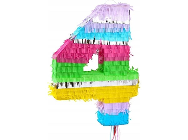 GoDan piñata numero 4 pastelli 50x35x7.5cm