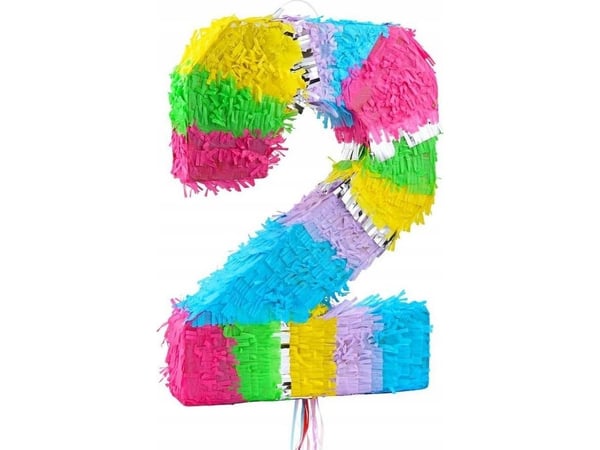 GoDan piñata numero 2 pastelli 50x35x7.5cm