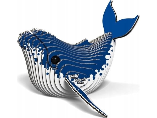 Fat Brain Toys Eugy the Humpback Whale 3D Eco Puzzle -palapeli