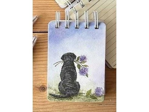 Incood kollegieblock A7 SSN39 Labrador med blommor