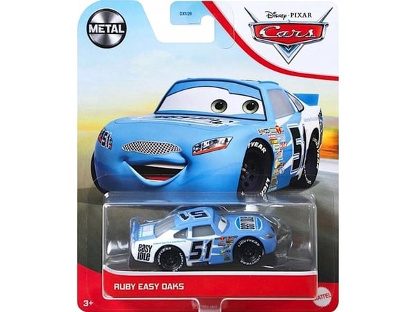 Disney Pixar Cars Ruby Easy Oaks, Bil, 3 år, Metall, Blå