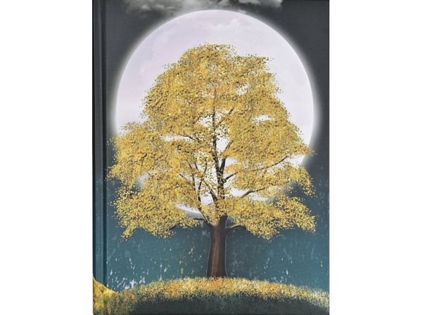 Peter Pauper Press Ommeltu muistilappu Gilt Tree by Night (Keltainen puu yöllä)