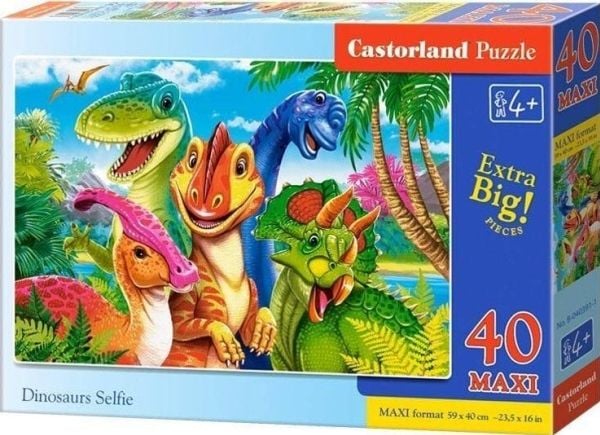 Castorland puslespill 40 Dinosaurs Selfie CASTOR