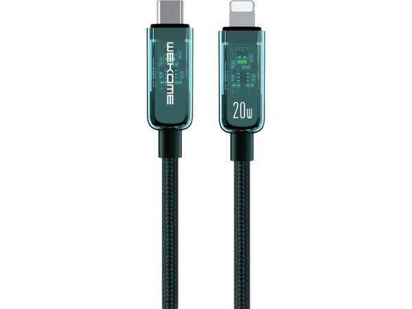 USB-kabel Wekome USB-C - Lightning 1,2 m grön (WK-WDC-181_GREEN)