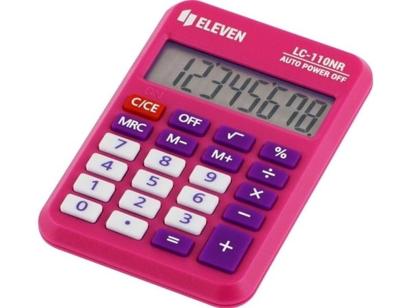 Eleven lommeregner LC110NR-PK rosa
