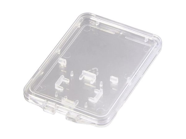 Hama SD and microSD Slim Box, MMC, SD, 2 kort, Plast, Gjennomsiktig, 35 mm, 53 mm