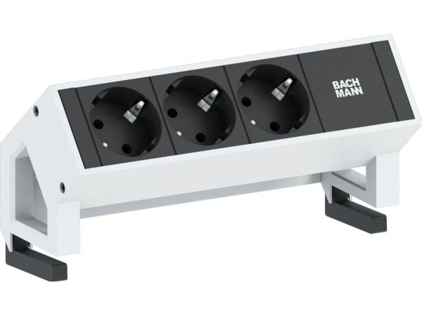 Bachmann DESK 2 - Monipistorasia - Tulo, tulo GST18 - Lähtöliitännät: 3 - 1,5m johto - Saksa - valkoinen, RAL 9010 (902.300)