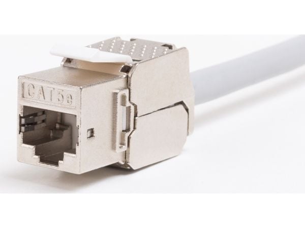 Netrack - Keystone-kontakt - RJ-45 (hona) - FTP - CAT 5e - trapetsjack - silver