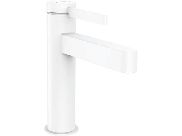 hansGrohe Finoris 1-grebs håndvaskarmatur 110 med push-open bundventil mat hvid