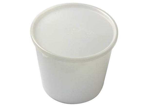 Bøtte 1l 133mm plast naturel uden låg