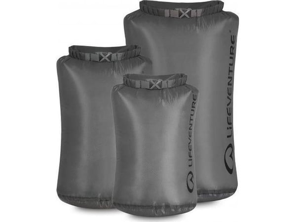 Lifeventure kevyet, vedenpitävät ultrakevyet kuivapussit (5L, 10L, 25L)