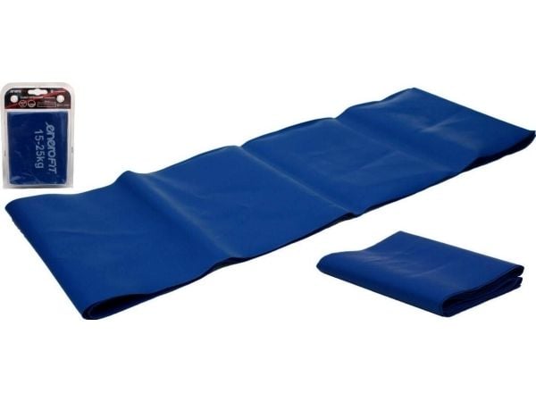 JetWorld treningsgummi motstandsgummi 200x15 cm 0,550 mm 15-25 kg blå
