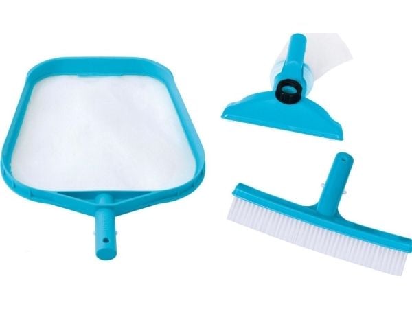 INTEX Basic Cleaning Kit Leaf Skimmer/Wall Brush/Vacuum Head