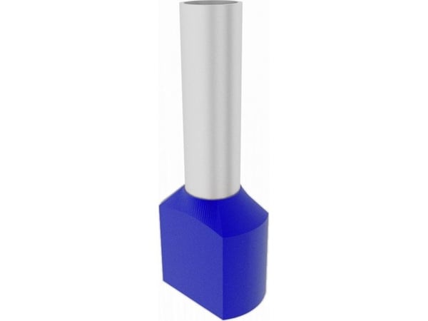 Elpromet 100kpl 2x2,5/10mm eristetty holkin päätykappale, sininen TE2510 Elpromet 0378