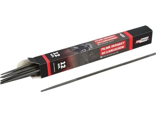 AWTools rundfil for kjeder 4,5 mm 12 stk.