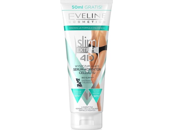 Eveline Eveline 4D slim EXTREME laihdutusseerumi - selluliittia korjaava tuote 250ml Eveline Eveline 4D slim EXTREME laihdutusseerumi - selluliittia korjaava tuote 250ml
