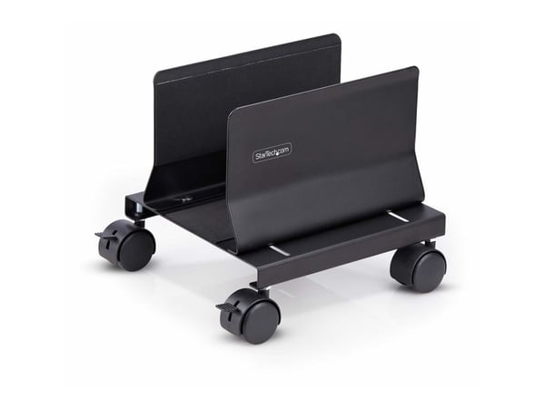 Startech Computer Tower Cart Rolling CPU Caddy w/ Wheels, Adjustable - Vogn - for personlig datamaskin - stål - svart
