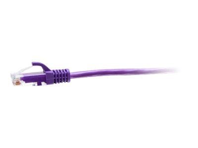 C2G 1ft (0.3m) Cat6a Snagless Unshielded (UTP) Slim Ethernet Network Patch Cable - Purple - Koblingskabel - RJ-45 (hann) til RJ-45 (hann) - 30 cm -...
