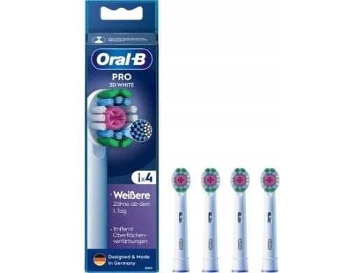 Hammasharja Oral-B kiinnitettävät harjat Pro 3D White 4kpl