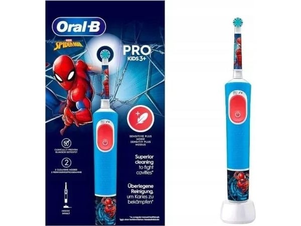 Braun Vitality Pro 103 Kids Spiderman blå tannbørste