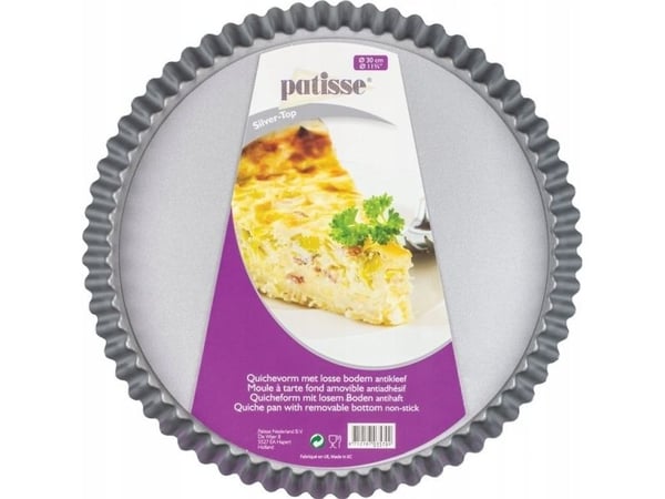 Patisse quicheform med avtagbar bunn 30 cm SILVER-TOP