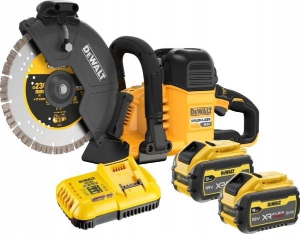 Dewalt 54v xr fv leikkuri 230mm 2x9ah