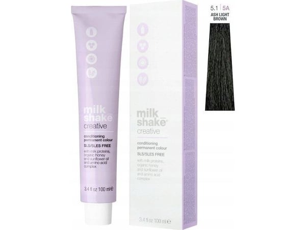 Milk Shake Creative - hair dye 100ml, full color palette - 5.1 | 5A || Light Ash Brown