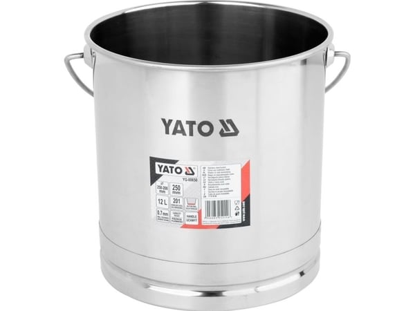 Yato hink / förvaringskärl i rostfritt stål 12 l