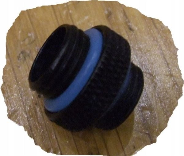 Barrow adapter rett G1/4 hann til G1/4 hann, 5 mm svart