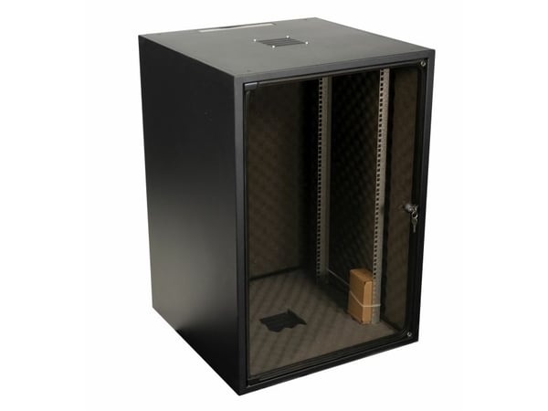 EFB-Elektronik Verkkokaappi OFFICE 18U, 600x600 mm, RAL7035, äänieristetty Valmistaja: EFB Elektronik (OFF-1866GR.V1RW-AK)