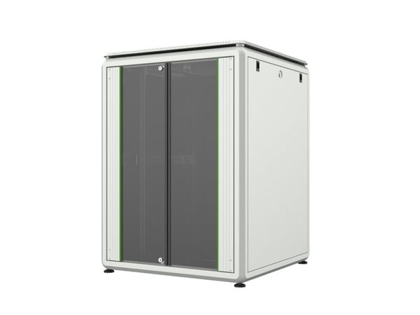 Lanview by Logon Data Line - Rack skap - 800 x 800 mm, data line - free-standing - hvit - 20U - 19"