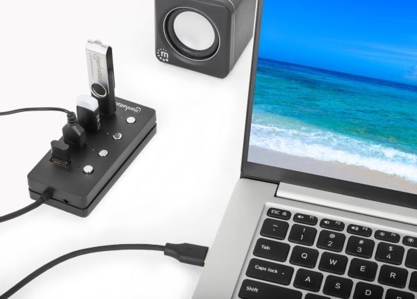 Manhattan 180887, USB 3.2 Gen 1 (3.1 Gen 1) Type-A, USB 3.2 Gen 1 (3.1 Gen 1) Type-A, 5000 Mbit/s, Lajittelu, Acrylonitrilbutadienstyren, 1,5 m