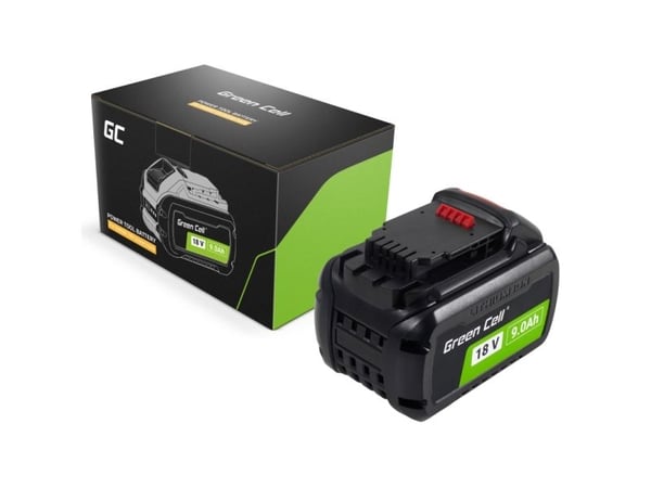 Green Cell PTDW18V9, Sort, Lithium-Ion (Li-Ion), 9 At, 54 V, 84 mm, 138 mm