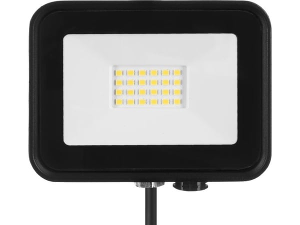 Zamel utendørs projektør Solis LNS10000005 20W 230V IP65 nøytral hvit (NAS-20WN), sort