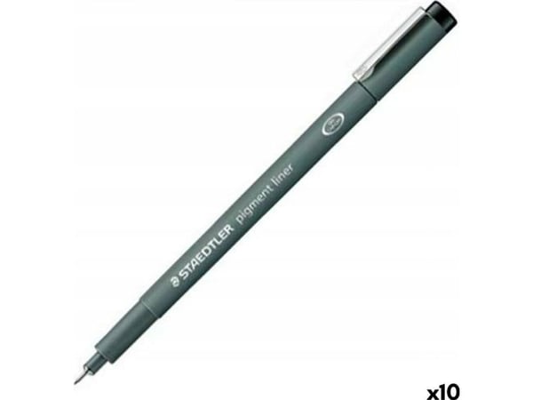 STAEDTLER pigment liner - Fineliner - svart - fargeblekk - 0.1 mm