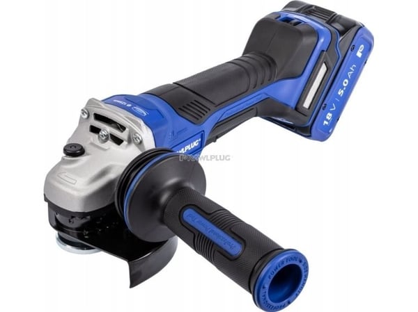 Vinkelslip RawlPlug R-PAG18-PV-XL2; 18 V; 2x5,0 Ah växelström.