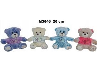 Sunnuntai maskotti Nalle 20cm istuu puserossa 161222 SunDay mix hinta/kpl