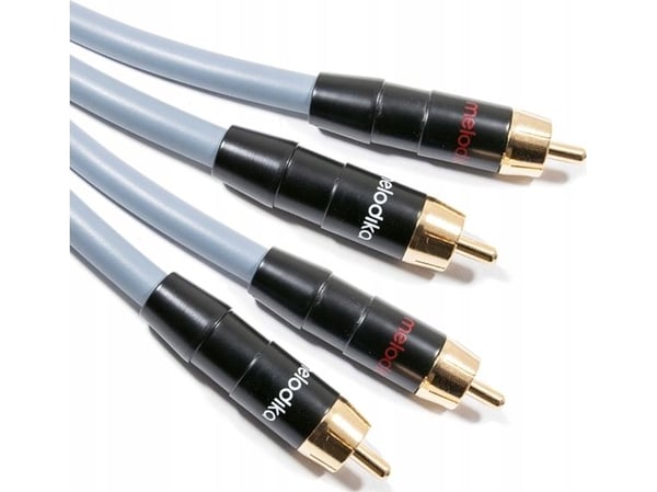 Melodika MD2R120G kabel 2xRCA - 2x RCA gunmetal 12 m