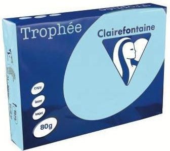 Farvet papir, Trophée, A4, 80g, 1798, himmelblå, pakke a 500 ark